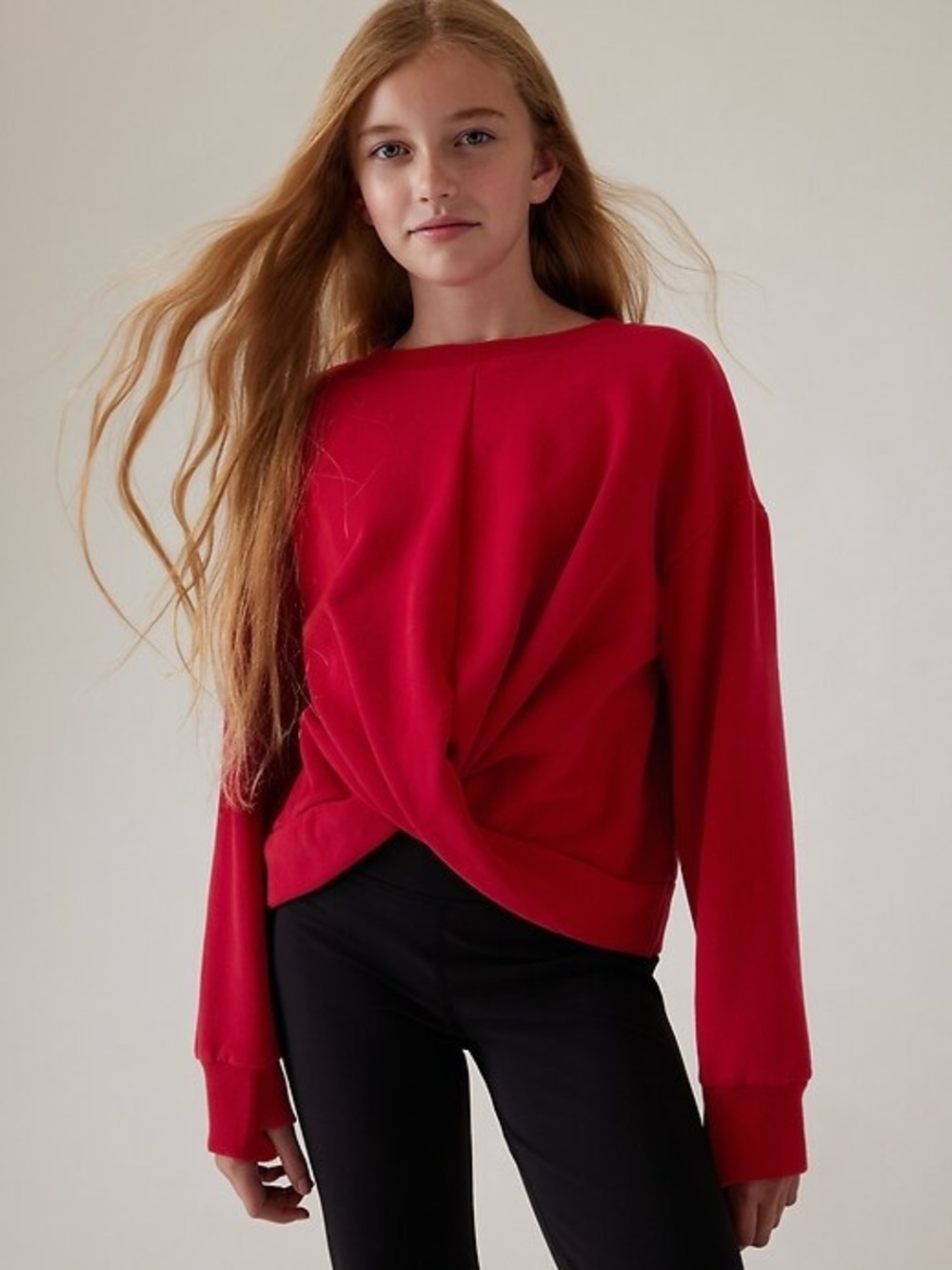 ATHLETA GIRL [$75] Retroplush Twist Sweatshirt